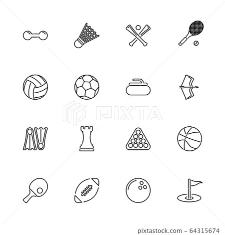 Sport - Flat Vector Icons 64315674
