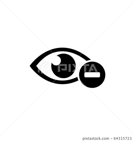 Human Eye with Minus, Nearsighted Vision, Myopia 64315723