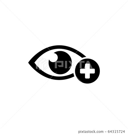Human Eye with Plus, Farsighted Vision, Hyperopia 64315724