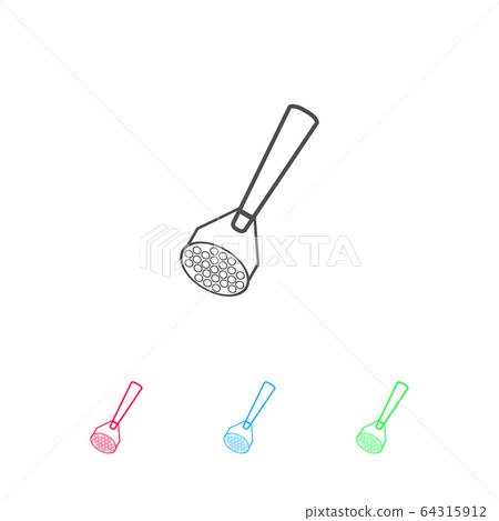 Potato masher icon flat. Potato masher icon flat. 64315912