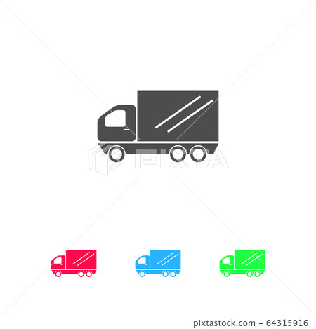 truck icon flat. truck icon flat. 64315916