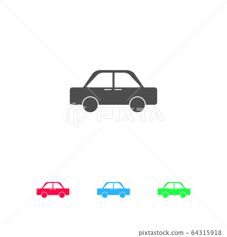 Car icon flat. Car icon flat. 64315918