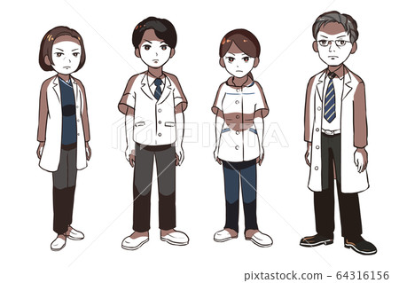 Serious healthcare professionals (shaded) 64316156