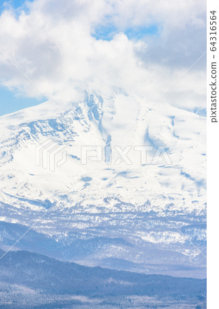 Mt. Chokai in early spring 64316564