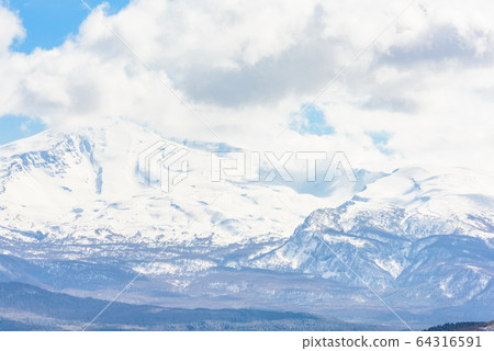 Mt. Chokai in early spring 64316591