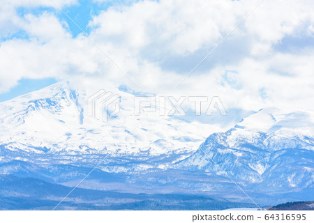 Mt. Chokai in early spring Mt. Chokai in early spring 64316595