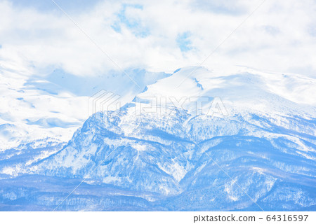 Mt. Chokai in early spring Mt. Chokai in early spring 64316597