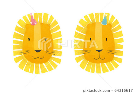 Beautiful leo horoscope zodiac sign. Stock illustration. 64316617