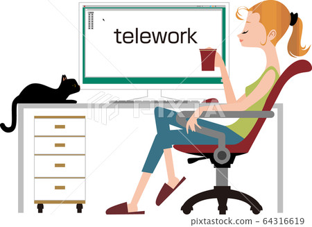 休息期間的遠程辦公 64316619