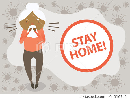 Sick Old Woman Feels Herself Really Bad Sick Old Woman Feels Herself Really Bad 64316741