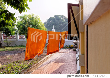 Traditional dress Buddhist monk Traditional dress Buddhist monk 64317669