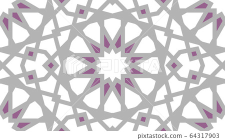 Islamic grid vector pattern. 64317903