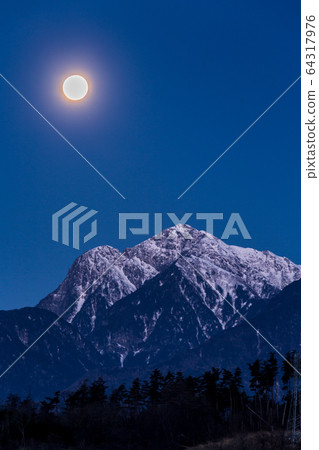 超級小岳下沉的超級月亮 64317976