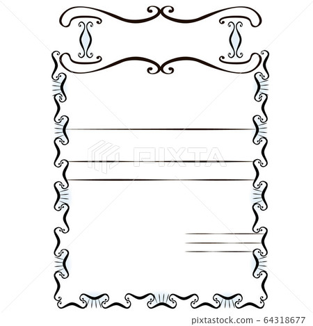simple modern black and light blue ornamental decorative frame simple modern black and light blue ornamental decorative frame 64318677