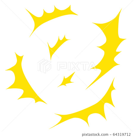 Illustration material shock static electricity click 64319712