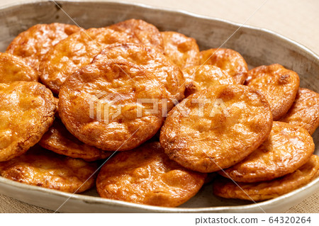 Soy sauce rice cracker. 64320264