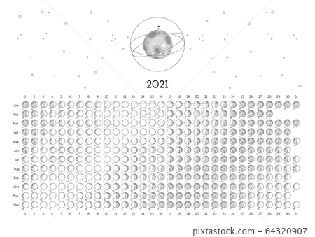 Moon Calendar 2021 Northern Hemisphere White Moon Calendar 2021 Northern Hemisphere White 64320907