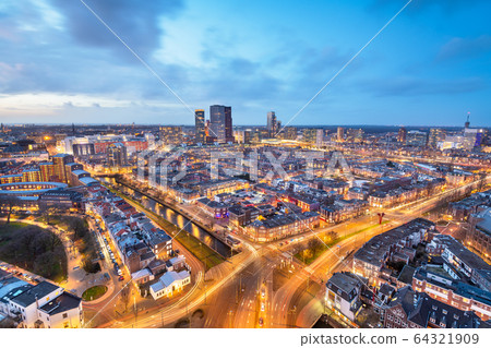 The Hague, Netherlands Cityscape 64321909