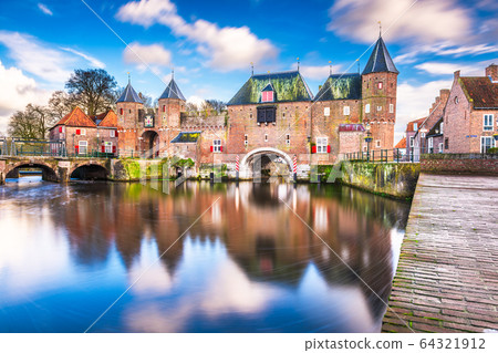 Amersfoort, Netherlands at the Koppelport at dawn. Amersfoort, Netherlands at the Koppelport at dawn. 64321912