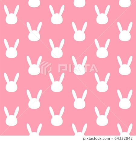 Vector seamless pattern of rabbit silhouette Vector seamless pattern of rabbit silhouette 64322842