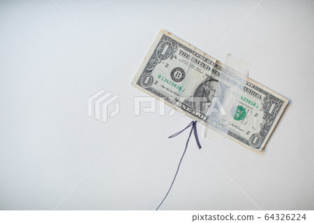 Dollar growth chart drawn on white background. Investment concepts and interests Business growth Dollar growth chart drawn on white background. Investment concepts and interests Business growth 64326224