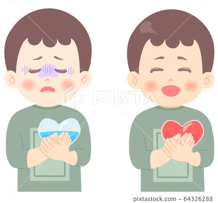 Illustration about mental health (touch soft) Illustration about mental health (touch soft) 64326288