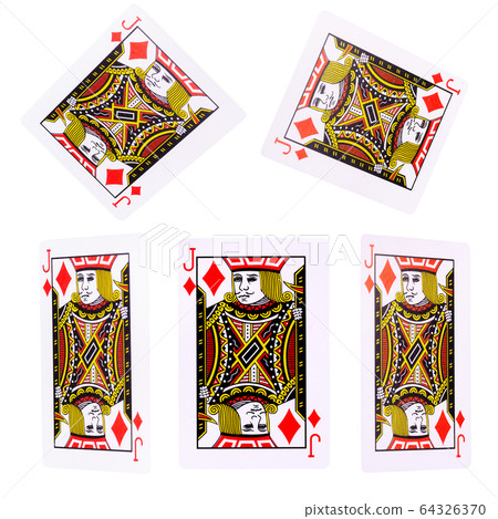 Playing cards for poker game on white background with clipping path. Playing cards for poker game on white background with clipping path. 64326370