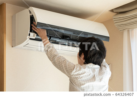 Air conditioner, house, filter cleaning 64326407