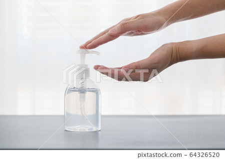 hand and alcohol gel bottle hand and alcohol gel bottle 64326520