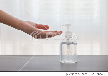hand and alcohol gel bottle hand and alcohol gel bottle 64326522