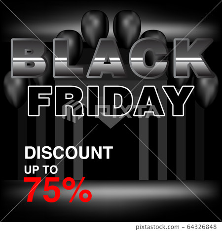 black friday sale template, with helium balloon black friday sale template, with helium balloon 64326848