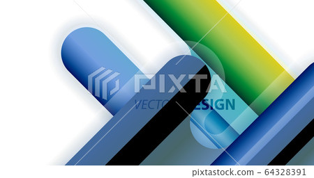 Abstract liquid lines geometric background 64328391