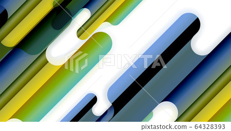 Abstract liquid lines geometric background-插圖素材 [64328393] - PIXTA圖庫