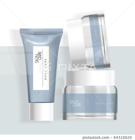 Vector Skincare Cosmetics Beauty Healthcare Tube & Jar Packaging Vector Skincare Cosmetics Beauty Healthcare Tube & Jar Packaging 64328820