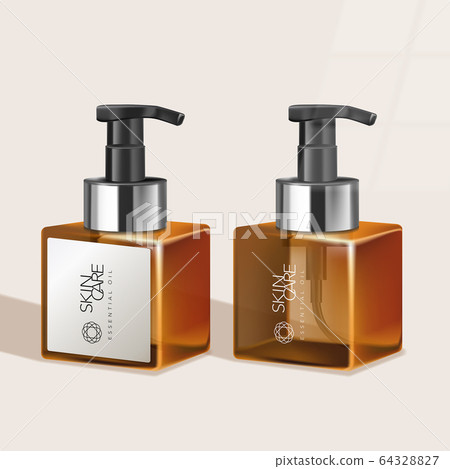 Vector Tinted Bottle for Skincare / Healthcare / Haircare Products 64328827