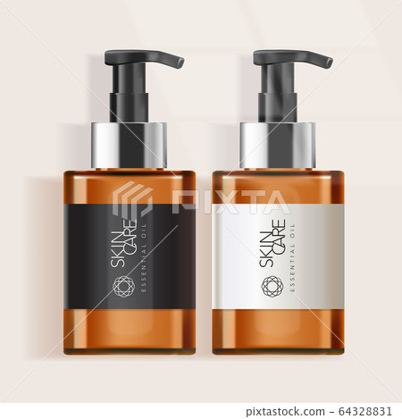 Vector Tinted Bottle for Skincare / Healthcare / Haircare Products 64328831