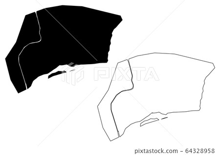 Elbasan City (Republic of Albania) map vector Elbasan City (Republic of Albania) map vector 64328958