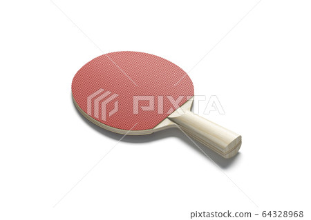 Blank red wood table tennis racket mockup, side view Blank red wood table tennis racket mockup, side view 64328968