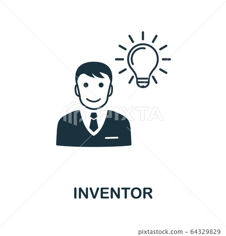 Inventor Tag Icon Inventor icon. Simple element from intellectual... - Stock Illustration ...