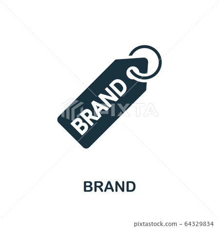 Brand icon. Simple element from intellectual property collection. Filled Brand icon for templates, infographics and more Brand icon. Simple element from intellectual property collection. Filled Brand icon for templates, infographics and more 64329834