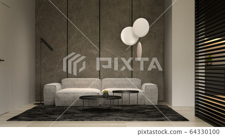 Minimalist Interior of modern living room 3D rendering Minimalist Interior of modern living room 3D rendering 64330100