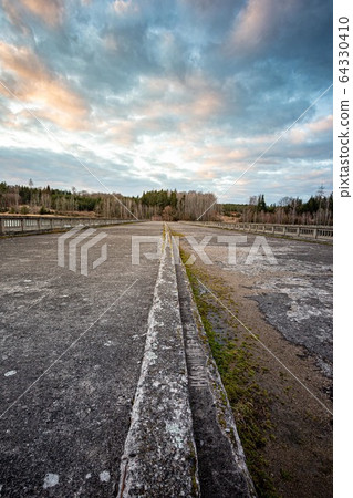 Photo of historical building of undone Hitler's bridge called Borovsky most 64330410