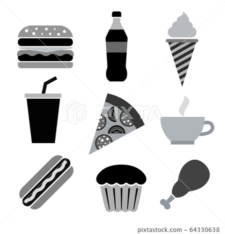 fast food icons fast food icons 64330638