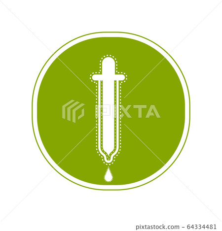Sticker of a dropper icon 64334481