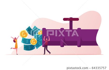 People Create Finance Capital, Wealth and Investment, Money Flow Concept. Tiny Male and Female Characters Open Huge Pipe People Create Finance Capital, Wealth and Investment, Money Flow Concept. Tiny Male and Female Characters Open Huge Pipe 64335757