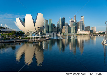 新加坡城市景觀白天全景 64335876