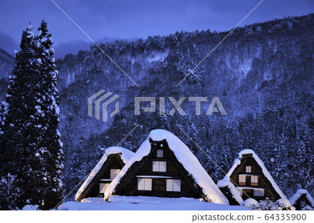 Shifkawago,岐阜縣冬天場面 Shifkawago,岐阜縣冬天場面 64335900