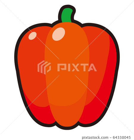 Red paprika icon 64338045
