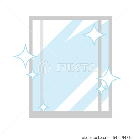 Shiny window glass 64339426