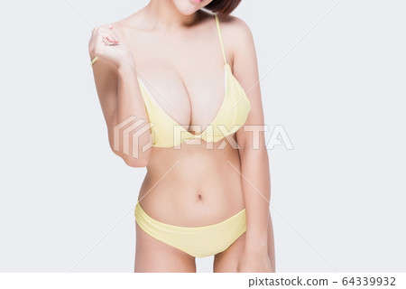 Close Up Of Female Big Natural Breasts Isolated Stock Photo Close Up Of Female Big Natural Breasts Isolated Stock Photo